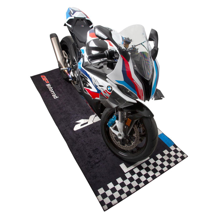 GP Kompozit Motorcycle Mat Black-Blue Compatible For RR Universal