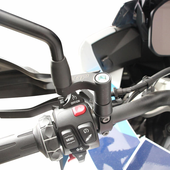 GP Kompozit Mirror Riser Extenders Black Compatible For BMW S 1000 XR 2020-2024