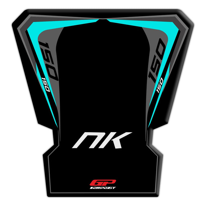 GP Kompozit Tank Pad Set Black-Turquoise Compatible For CFMOTO 150NK 2016-2022