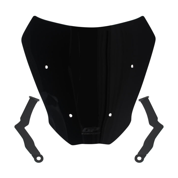 GP Kompozit Short Windshield Windscreen Black Compatible For CFMOTO 250CL-X / 300CL-X 2022-2024