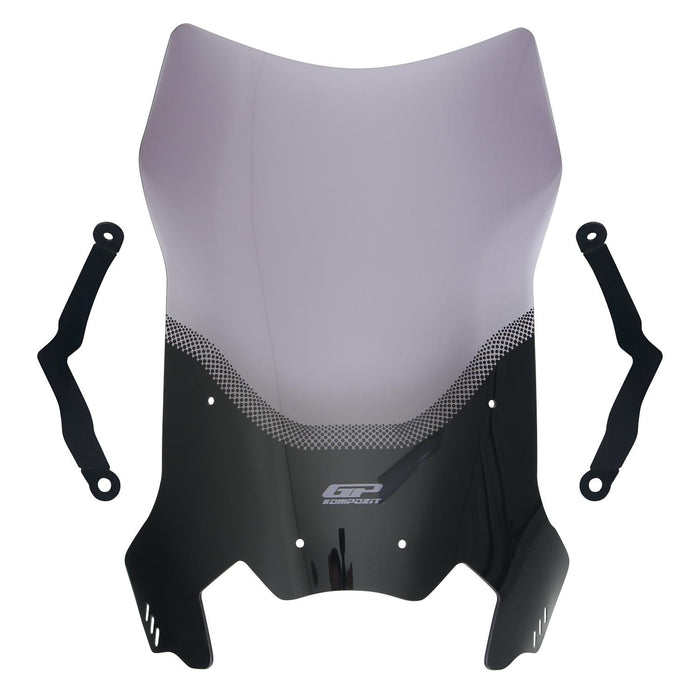 Parabrisas de turismo GP Kompozit ahumado compatible con CFMOTO 250CL-X / 300CL-X 2024-2026