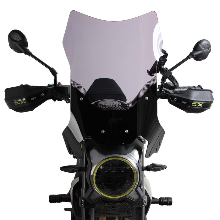Parabrisas de turismo GP Kompozit ahumado compatible con CFMOTO 250CL-X / 300CL-X 2024-2026