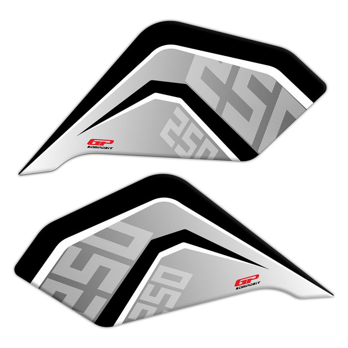 Ensemble de protections de réservoir GP Kompozit gris compatible pour CFMOTO 250NK / 300NK 2018-2023 