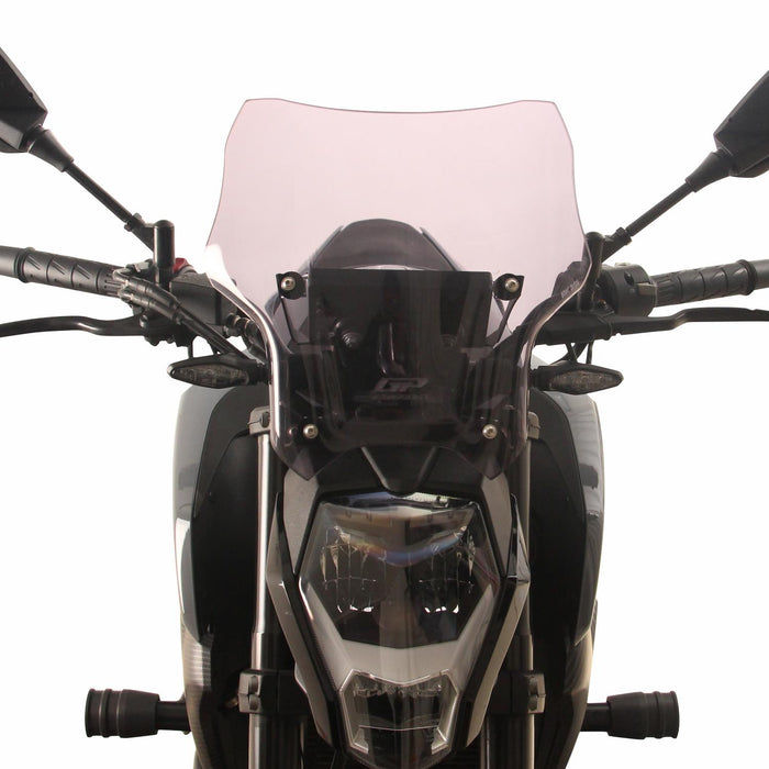Cúpula Deportiva GP Kompozit Parabrisas Negro Compatible con CFMOTO 250NK / 300NK 2023-2026