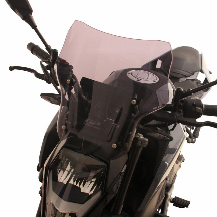 Cúpula Deportiva GP Kompozit Parabrisas Negro Compatible con CFMOTO 250NK / 300NK 2023-2026