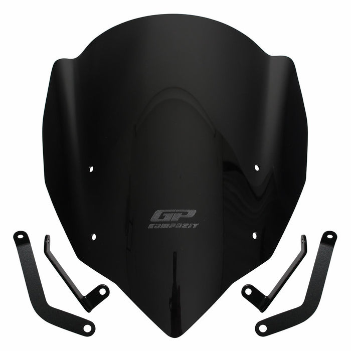 GP Kompozit Windshield Windscreen Black Compatible For CFMOTO 400NK / 650NK  2017-2020