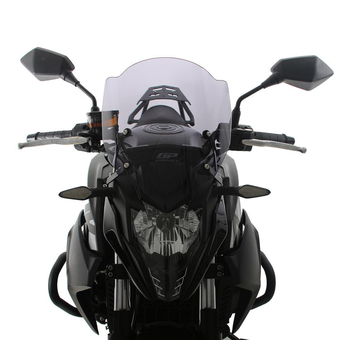 GP Kompozit Windshield Windscreen Black Compatible For CFMOTO 400NK / 650NK  2017-2020