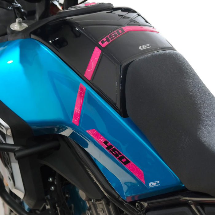 GP Kompozit Tank Pad Blue Compatible For CFMOTO 450MT 2024