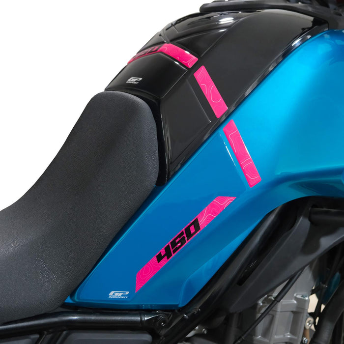 GP Kompozit Tank Pad Blue Compatible For CFMOTO 450MT 2024