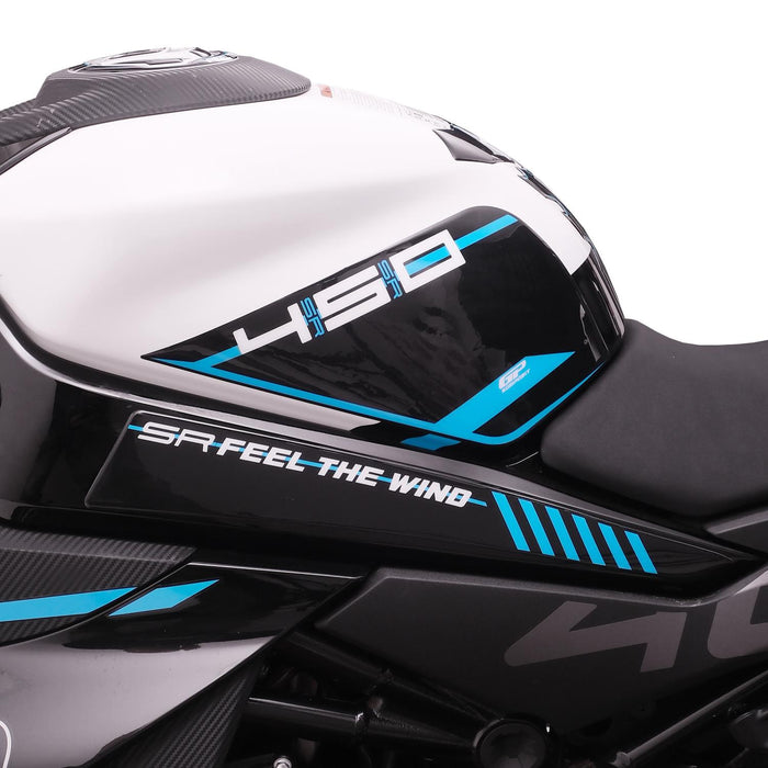 GP Kompozit Tank Pad Set Blue Compatible For CFMOTO 450SR  2023-2024