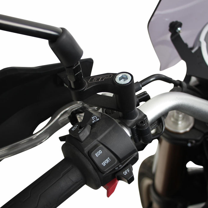 GP Kompozit Mirror Riser Extenders Black Compatible For CFMOTO 700CL-X 2022-2023