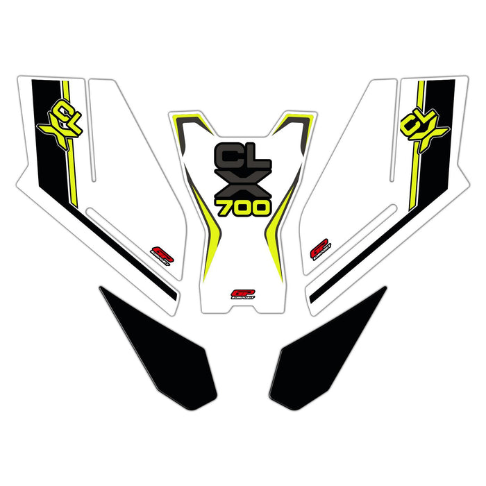 GP Kompozit Tank Pad Set Yellow Compatible For CFMOTO 700CL-X 2022-2023