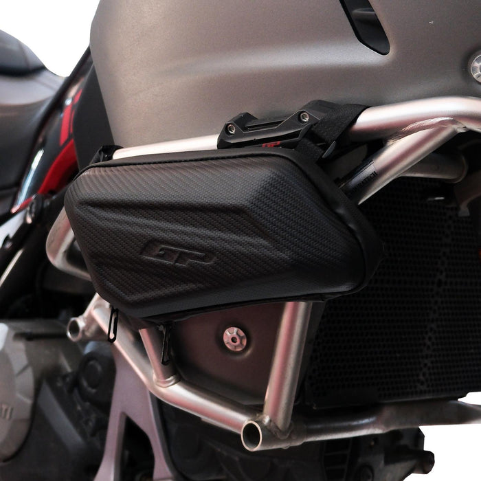 GP Kompozit YNC001 Universal EVA Carbon Look Motorcycle Side Bag Set – Waterproof Saddlebag Pair