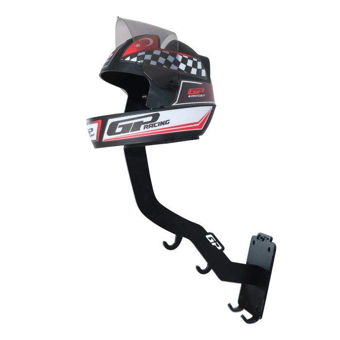 GP Kompozit Universal Motorcycle Helmet Holder Wall Mount