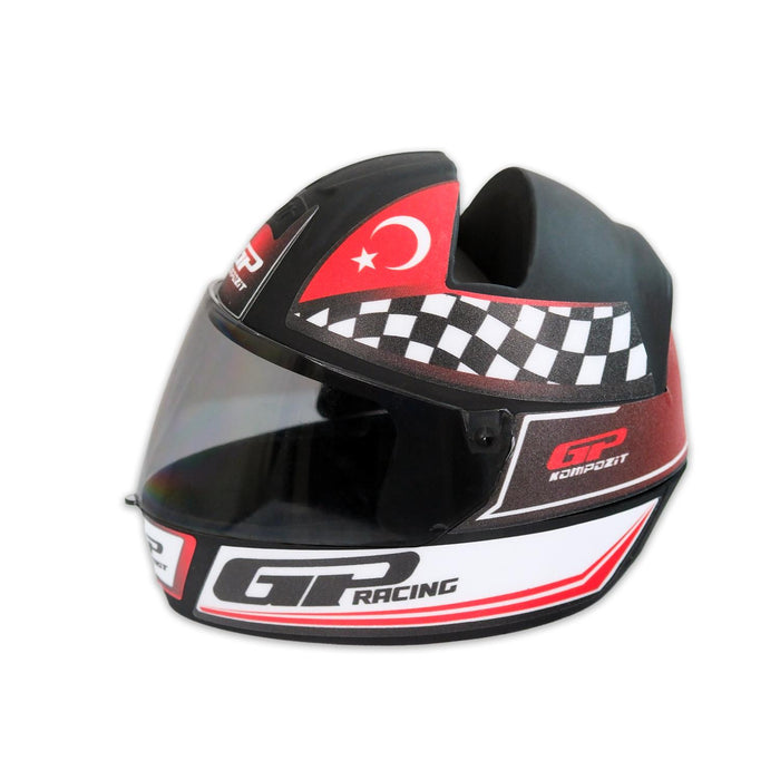 GP Kompozit Universal Miniature Motorcycle Helmet Desk Accessory