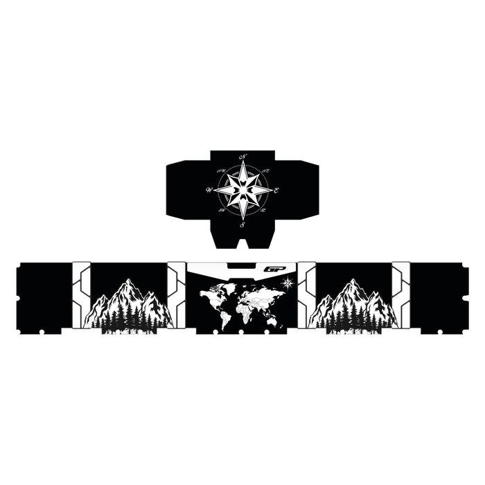 GP Kompozit DSN04 45L Aluminum Top Case Patterned Sticker - Custom Fit