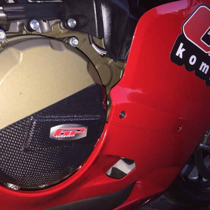 GP Kompozit Couvercle de protection moteur en fibre de carbone compatible pour Ducati 1199 Panigale S / R 2011-2013 