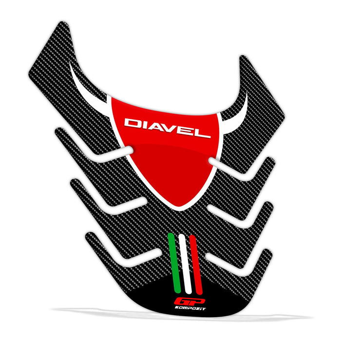 GP Kompozit Tank Pad Carbon Compatible For Ducati Diavel  2011-2017