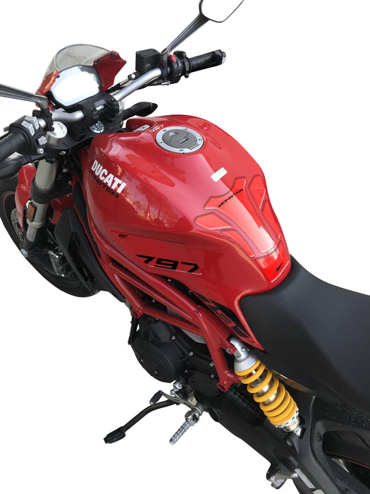 GP Kompozit Tank Pad Red Compatible For Ducati Monster 797  2020