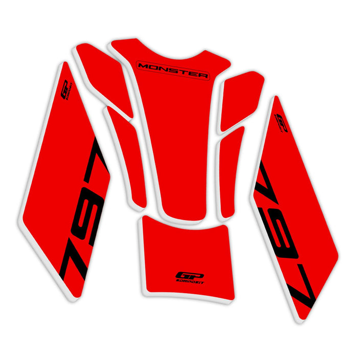 GP Kompozit Tank Pad Red Compatible For Ducati Monster 797  2020