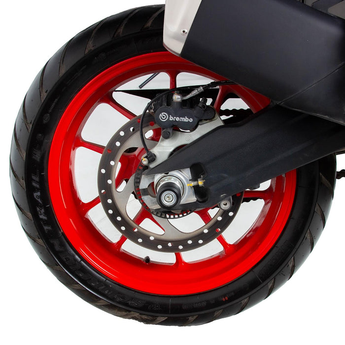 GP Kompozit Axle Guard Crash Frame Slider Set Black Compatible For Ducati Multistrada V2 2022-2023