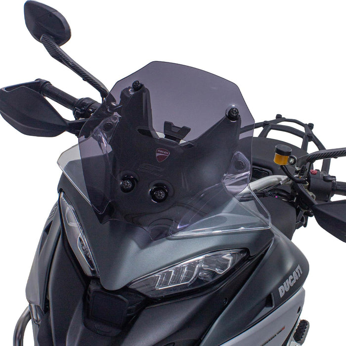 GP Kompozit Sport Windshield Windscreen Smoked Compatible For Ducati Multistrada V4 2021-2023