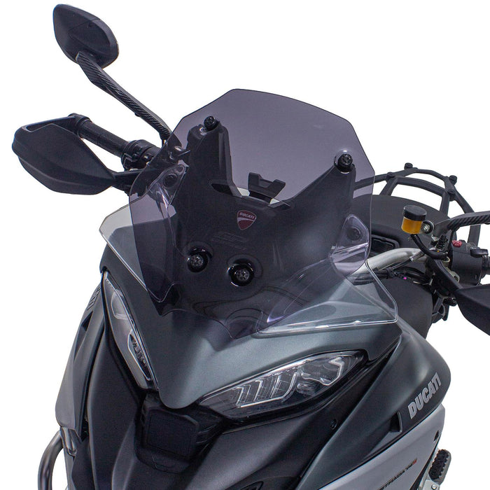 GP Kompozit Sport Windshield Windscreen Black Compatible For Ducati Multistrada V4 2021-2023