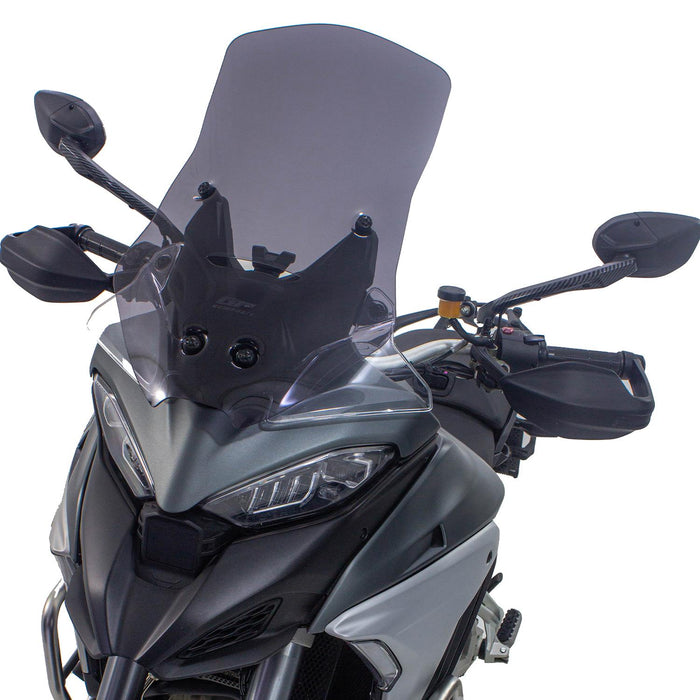 GP Kompozit Touring Windshield Windscreen Smoked Compatible For Ducati Multistrada V4 2021-2023