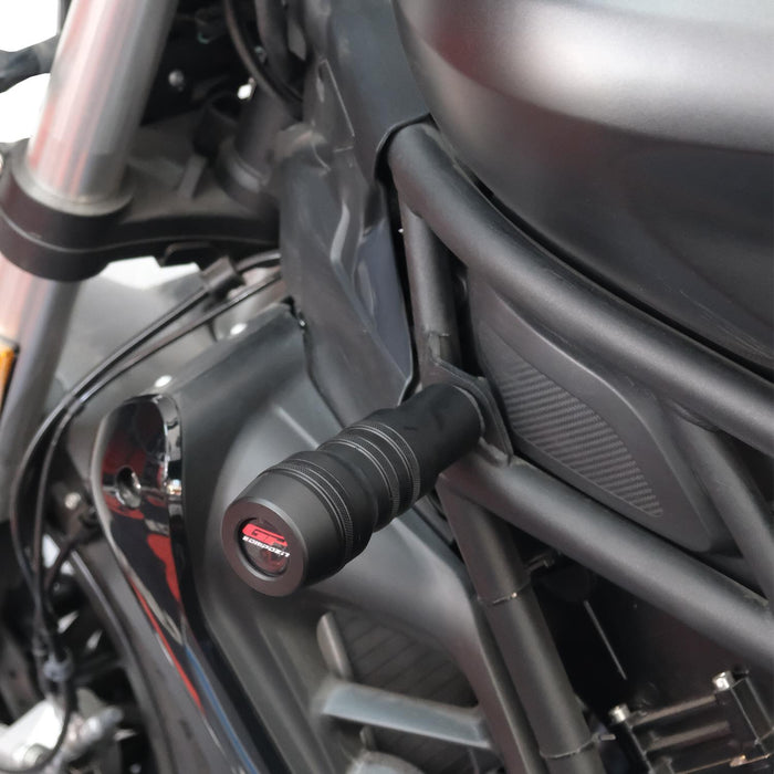 GP Kompozit Engine Crash Frame Sliders Black Compatible For Benelli 502C 2022-2023