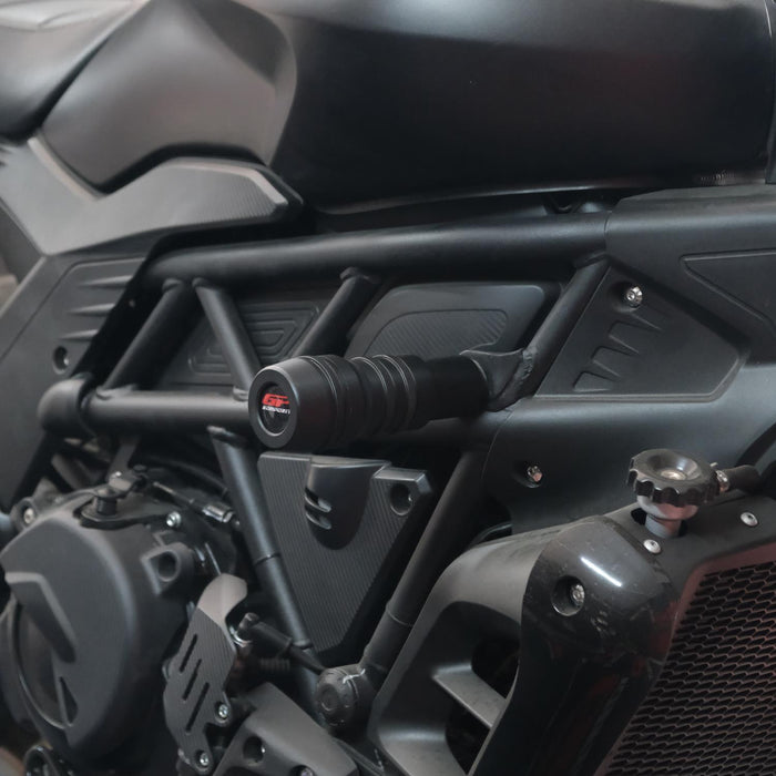 GP Kompozit Engine Crash Frame Sliders Black Compatible For Benelli 502C 2022-2023