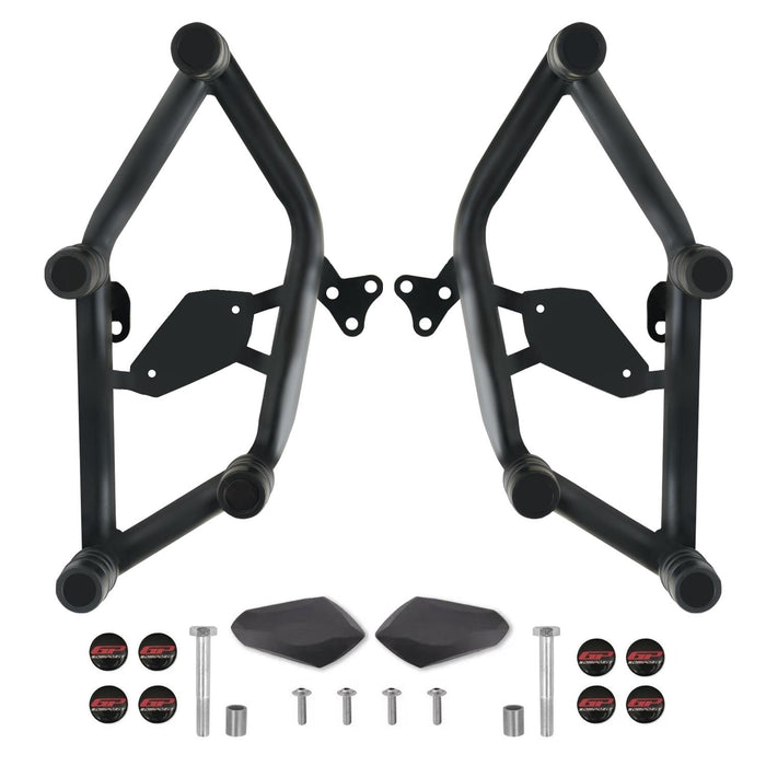 GP Kompozit Engine Protector Crash Bars Black Compatible For Yamaha MT-25 / MT-03 2015-2025