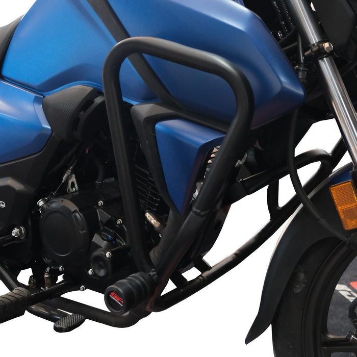 GP Kompozit Engine Protector Crash Bars Black Compatible For Honda CB125F 2023-2025