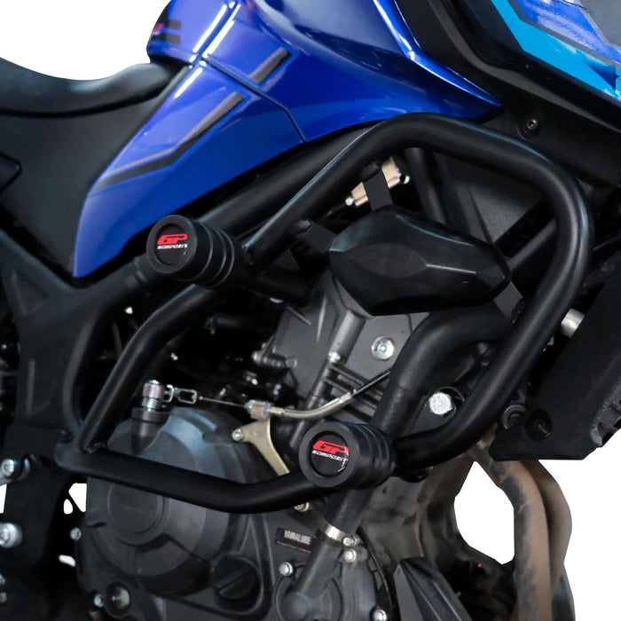 GP Kompozit Engine Protector Crash Bars Black Compatible For Yamaha MT-25 / MT-03 2015-2025