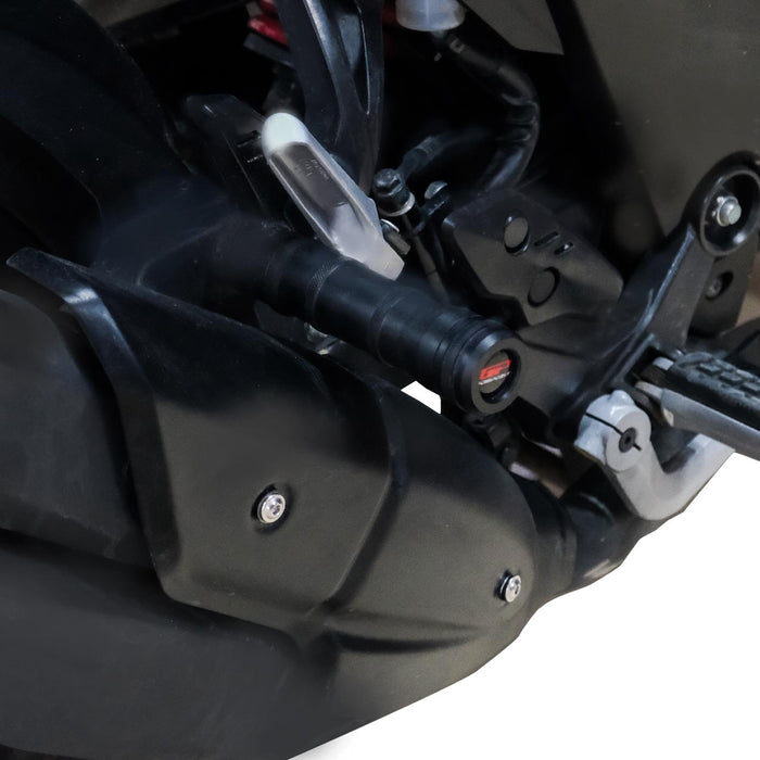 GP Kompozit Exhaust Crash Frame Slider Black Compatible For TVS Apache RTR 200 2022-2024