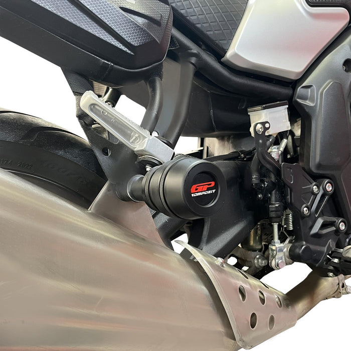 GP Kompozit Exhaust Crash Frame Slider Black Compatible For Voge 500AC 2022