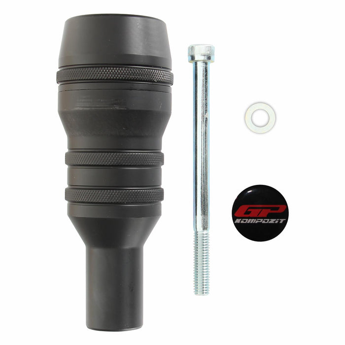 GP Kompozit Escape Crash Frame Slider Negro Compatible para Yamaha MT-25 / MT-03 2015-2023 