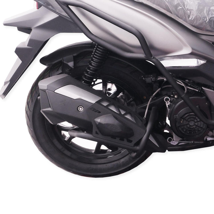 GP Kompozit Exhaust Guard Crash Bar Black Compatible For SYM Jet 14 Evo 2025