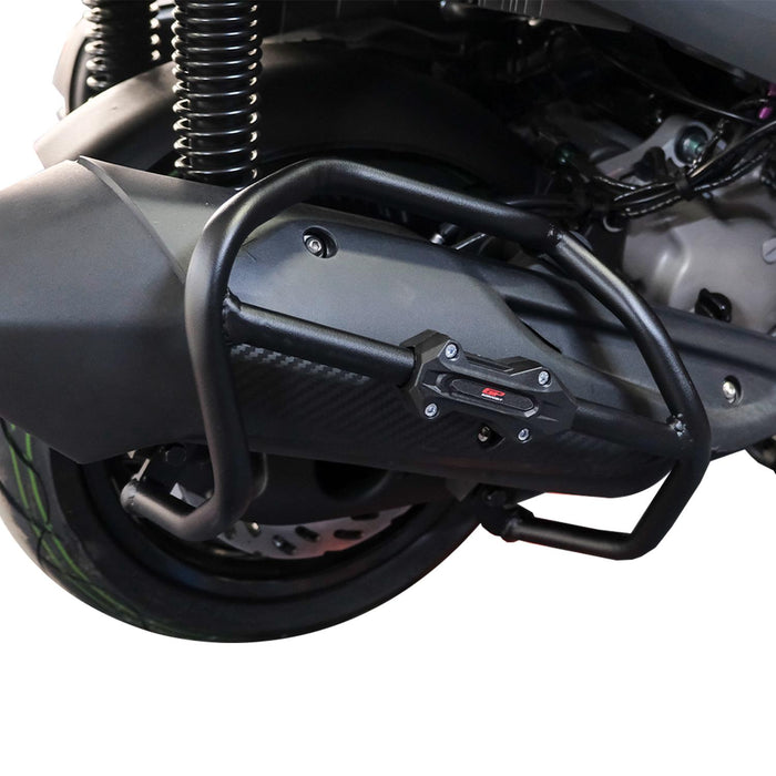 GP Kompozit Exhaust Guard Crash Bar Black Compatible For SYM Joymax Z 250 / Joymax Z+ 2023-2026