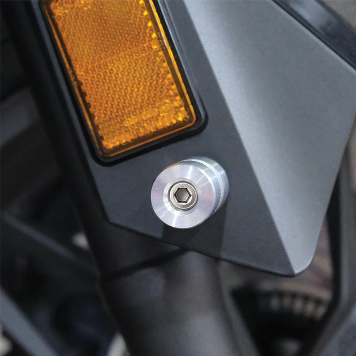 Soporte de montaje de luces antiniebla GP Kompozit gris compatible con Honda ADV350 2023-2026