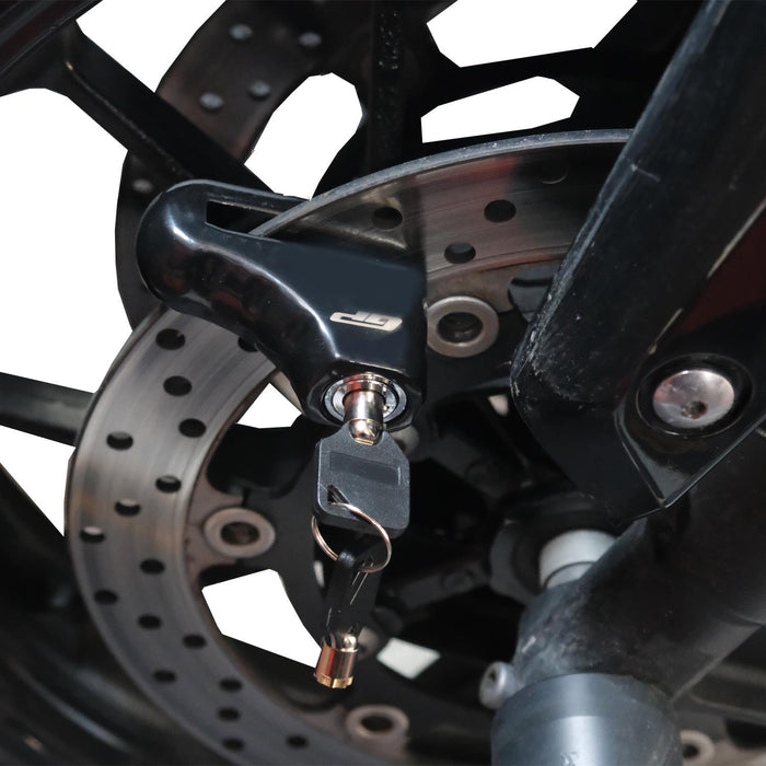 GP Kompozit For Universal Black Weather-Resistant, Anti-Theft Motorcycle Disc Lock