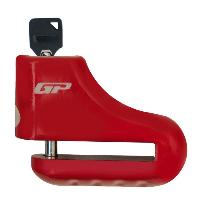 GP Kompozit For Universal Red Weather-Resistant, Anti-Theft Motorcycle Disc Lock