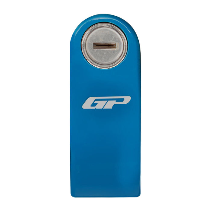 GP Kompozit For Universal Blue Weather-Resistant, Anti-Theft Alarm Motorcycle Disc Lock