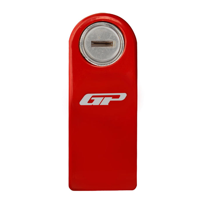 GP Kompozit For Universal Red Weather-Resistant, Anti-Theft Alarm Motorcycle Disc Lock