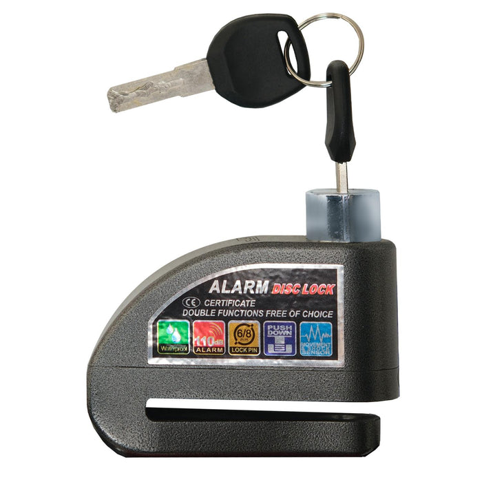 GP Kompozit For Universal Gray Weather-Resistant, Anti-Theft Alarm Motorcycle Disc Lock