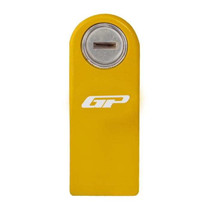 GP Kompozit For Universal Yellow Weather-Resistant, Anti-Theft Alarm Motorcycle Disc Lock