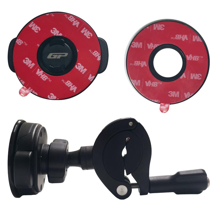 GP Kompozit Universal TTR10 Adjustable Motorbike Phone Holder Mount, Motorcycle Phone Holder