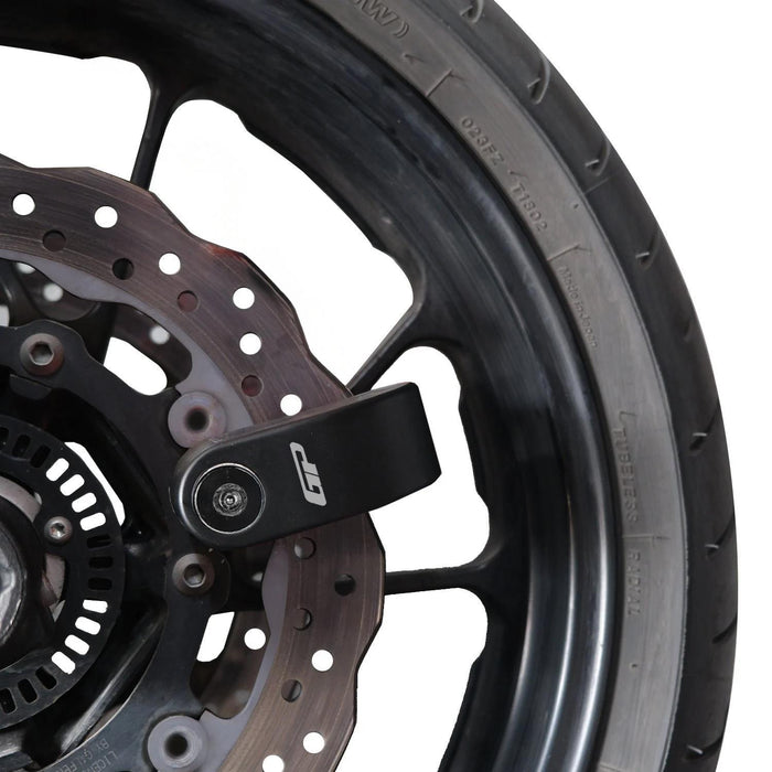 GP Kompozit For Universal Black Weather-Resistant, Anti-Theft Alarm Motorcycle Disc Lock