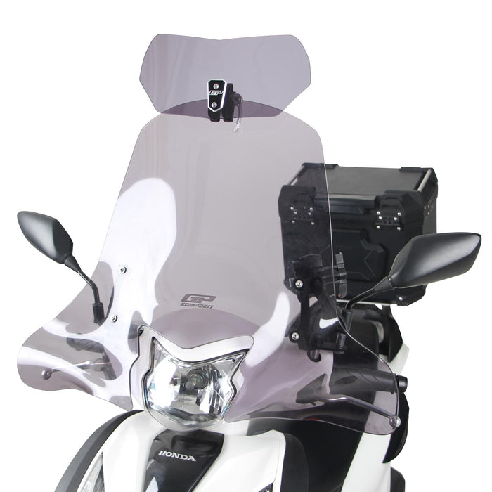 GP Kompozit For GP101Universal Windshield Extension Adjustable Clip Windscreen Spoiler Deflector Smoked