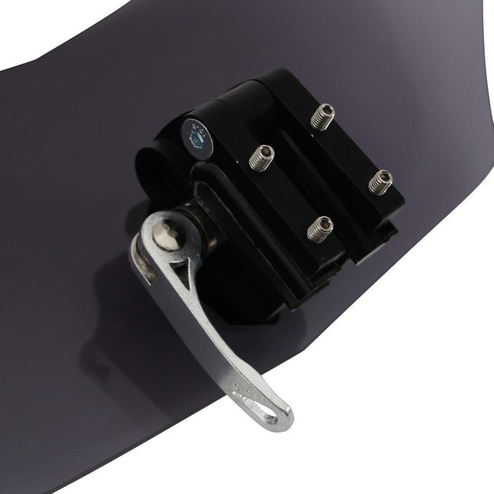 GP Kompozit For GP101Universal Windshield Extension Adjustable Clip Windscreen Spoiler Deflector Smoked