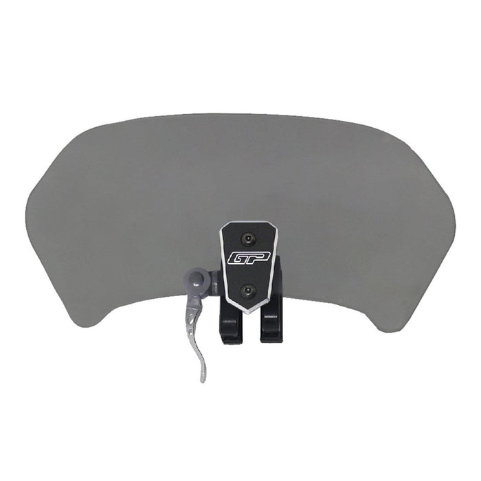 GP Kompozit For GP103Universal Windshield Extension Adjustable Clip Windscreen Spoiler Deflector Smoked